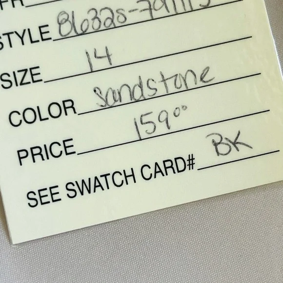 Alfred Angelo Sandstone Soft Layers Organza Women’s Dress - Picture 8 of 13